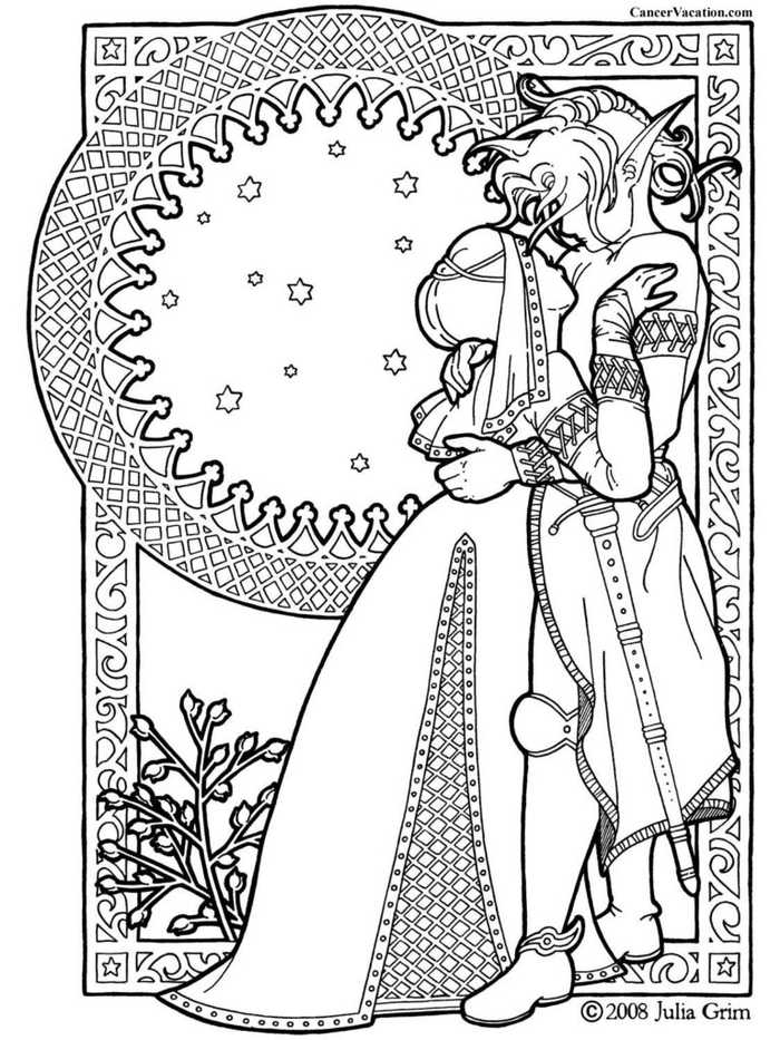 Prince And Princess Coloring Pages For Adults