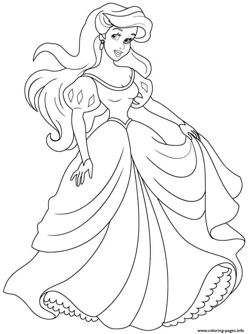Princess Ariel Coloring Pages