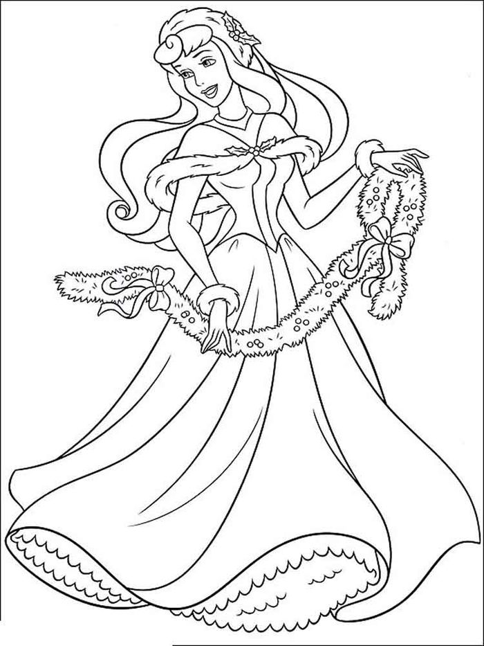 Princess Aurora Coloring Pages Free