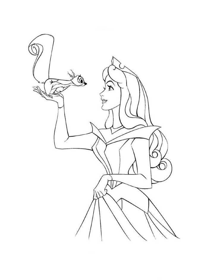 Princess Aurora Coloring Pages