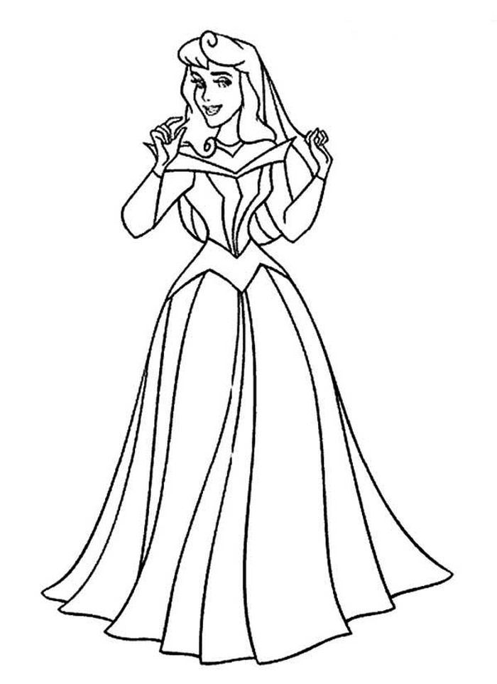 Princess Aurora Sleeping Beauty Coloring Pages