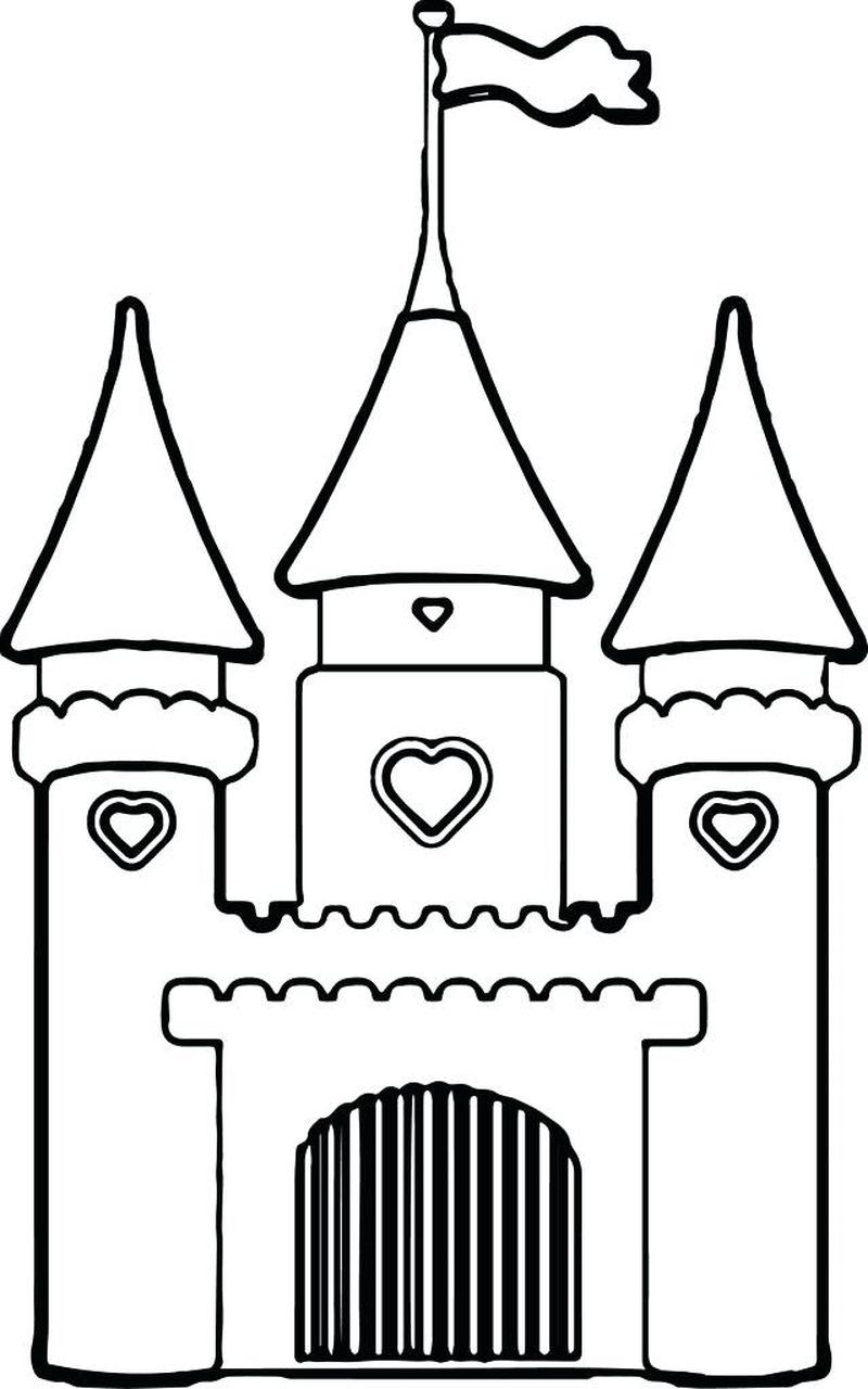 Princess Castle Coloring Pages