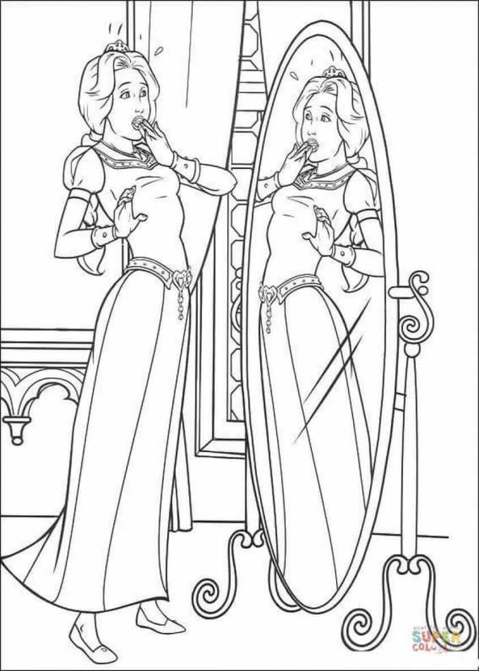 Princess Coloring Pages Fiona
