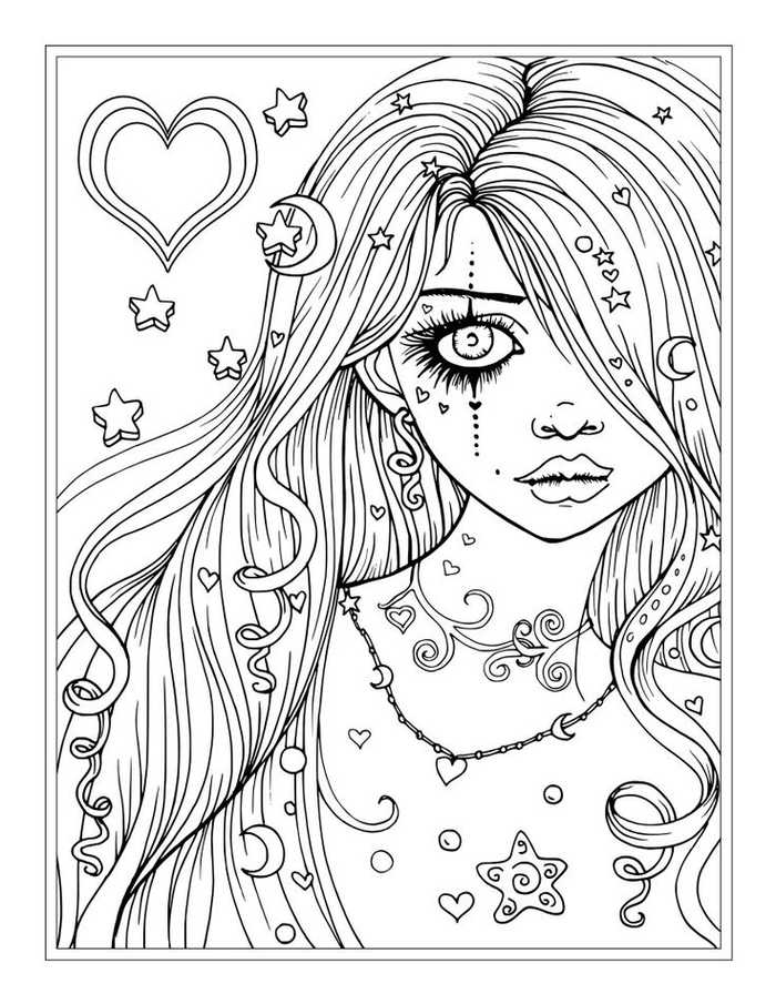 Princess Coloring Pages For Teens And Adults