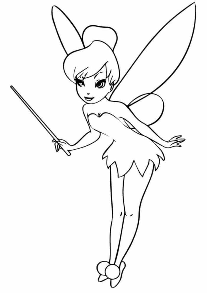 Princess Coloring Pages Tinkerbell