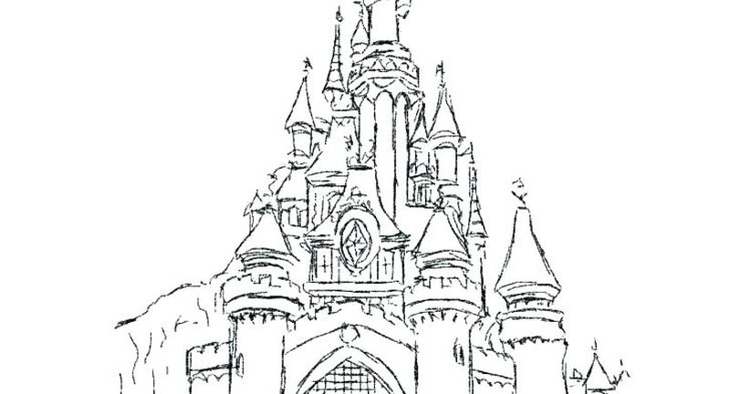 Princess In A Castle Coloring Pages
