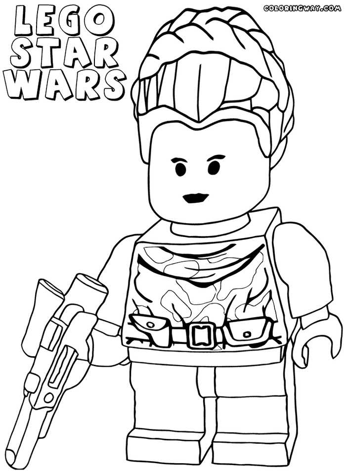Princess Leia Lego Star Wars Coloring Pages