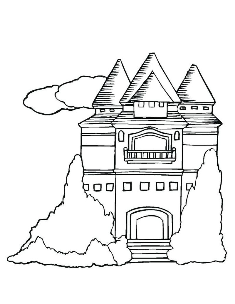 Princess Peach Castle Coloring Pages