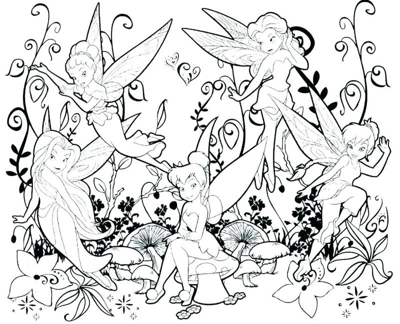 Princess Tinkerbell Coloring Pages