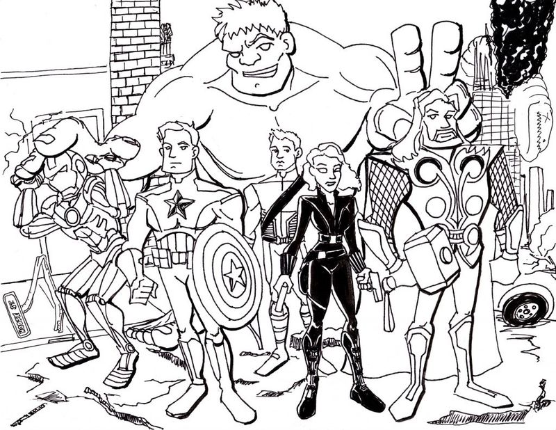 Print Avengers Coloring Pages