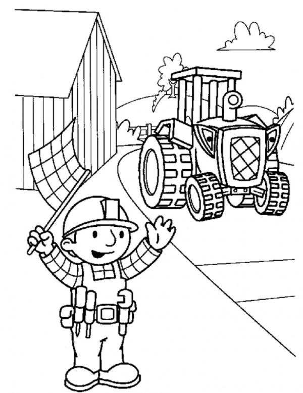 Print Bob The Builder Coloring Pages