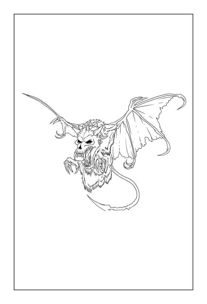 Print Free Dragon Coloring Pages