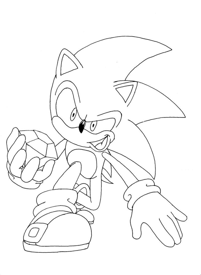 Print Sonic Coloring Pages