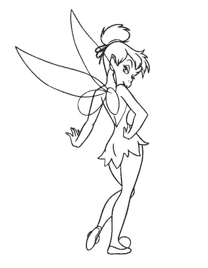 Print Tinkerbell Coloring Pages
