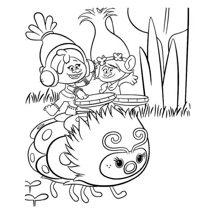 Print Trolls Coloring Pages