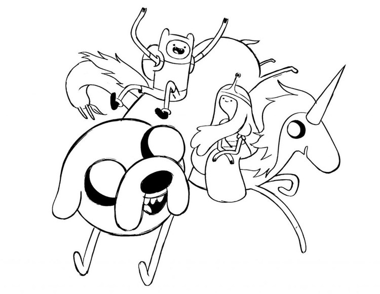 Printable Adventure Time Coloring Pages