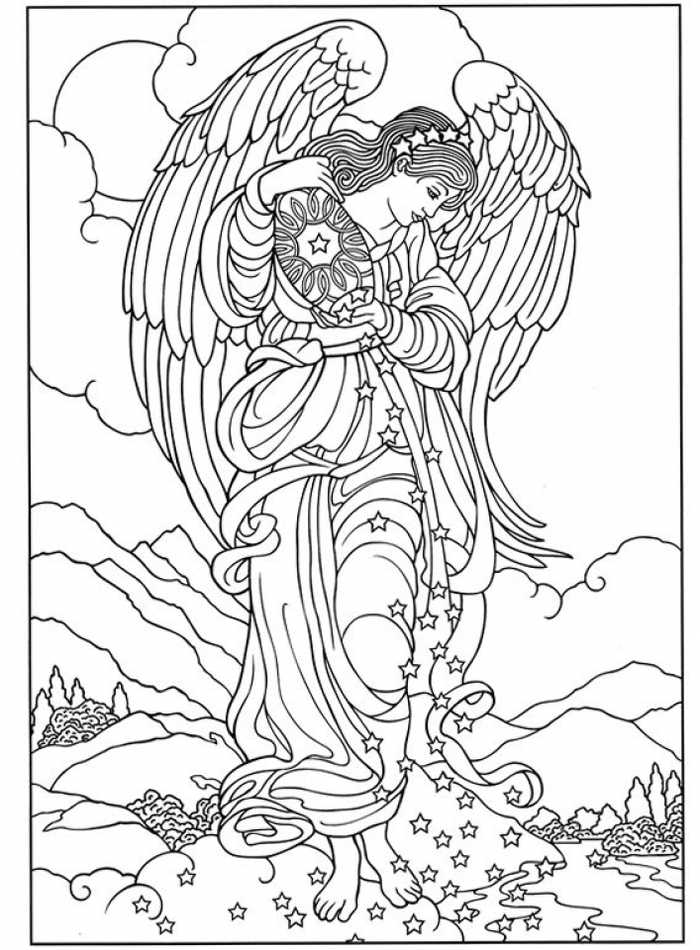 Printable Angel Coloring Pages 1