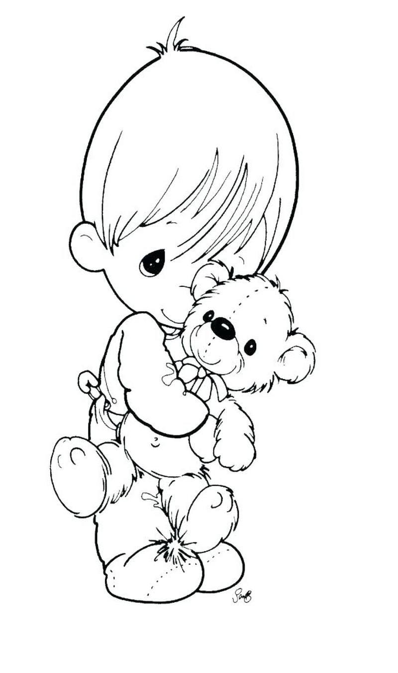 angel babies coloring pages