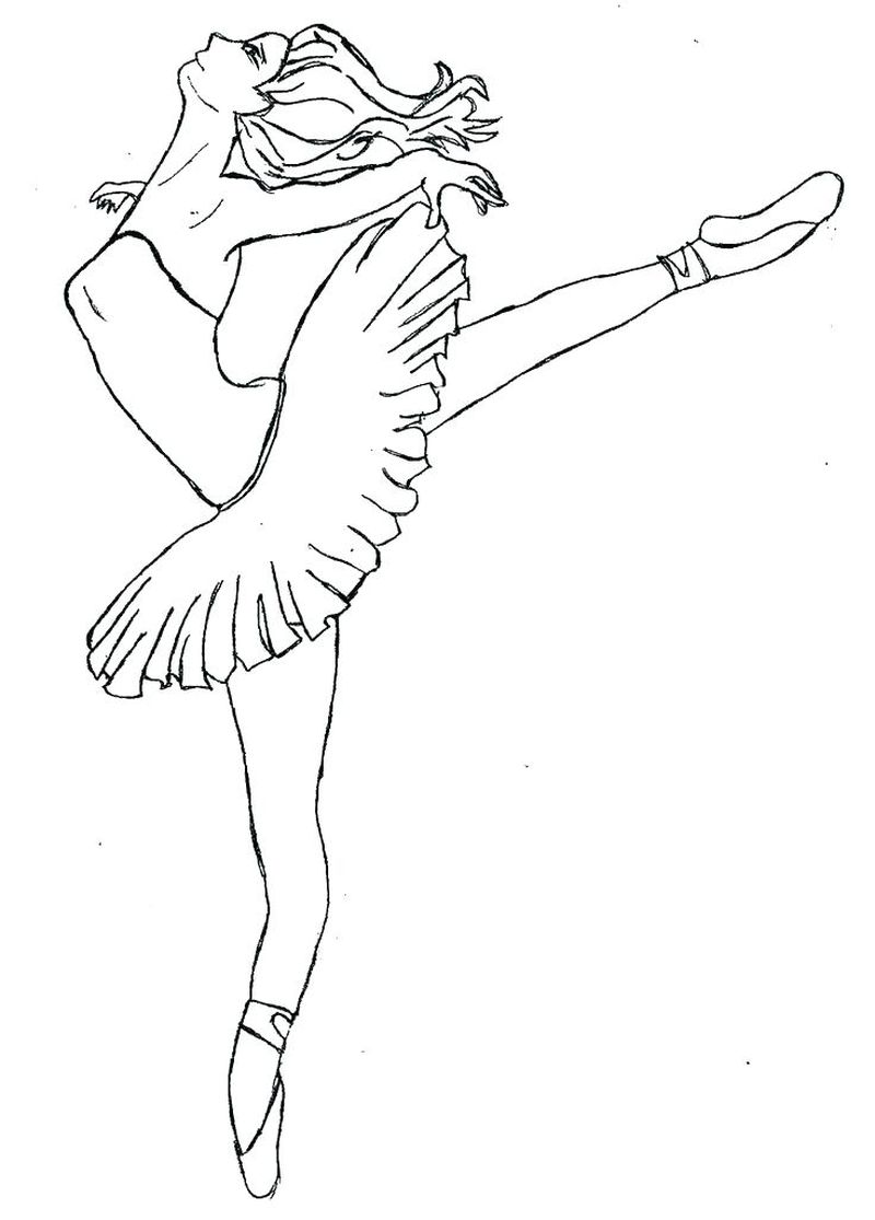 Printable Ballerina Coloring Pages