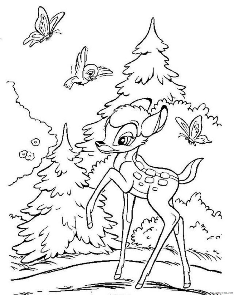 Printable Bambi Coloring Pages