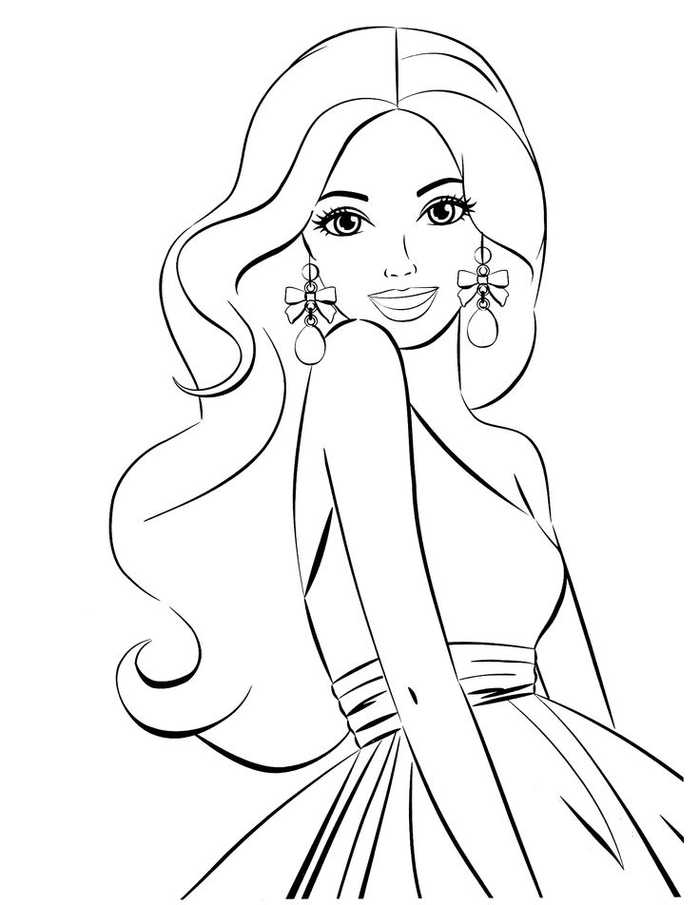 Barbie Coloring Pages For Teenager PDF - Coloringfolder.com