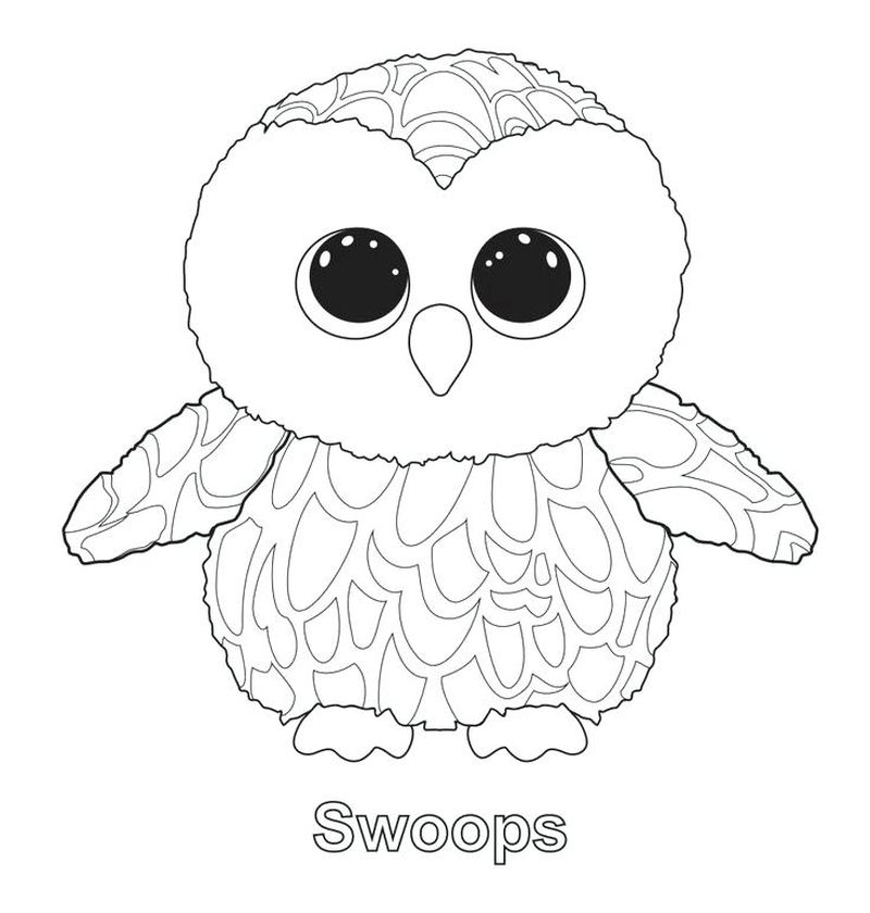 bunny beanie boo coloring pages