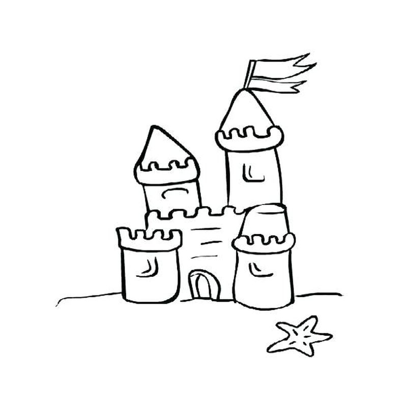 Printable Cinderella Castle Coloring Pages