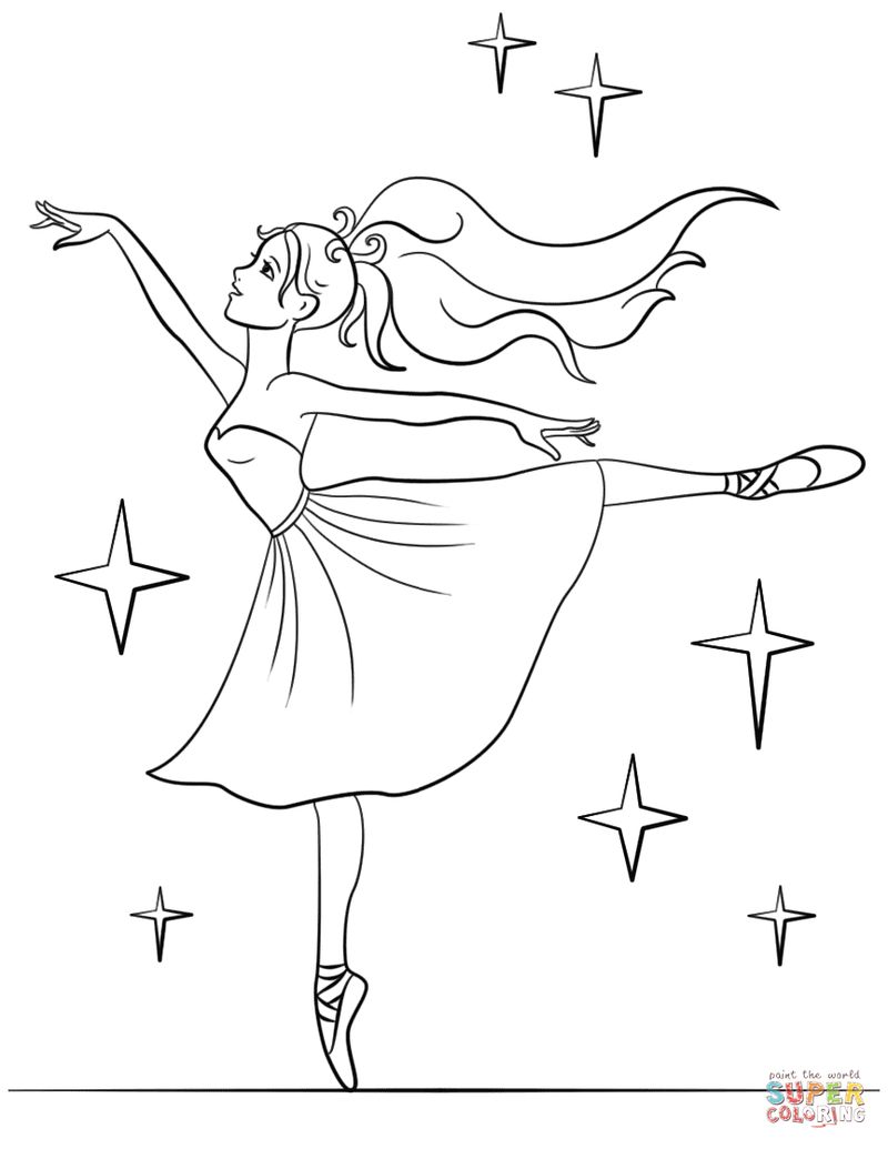 Printable Coloring Pages Ballerina