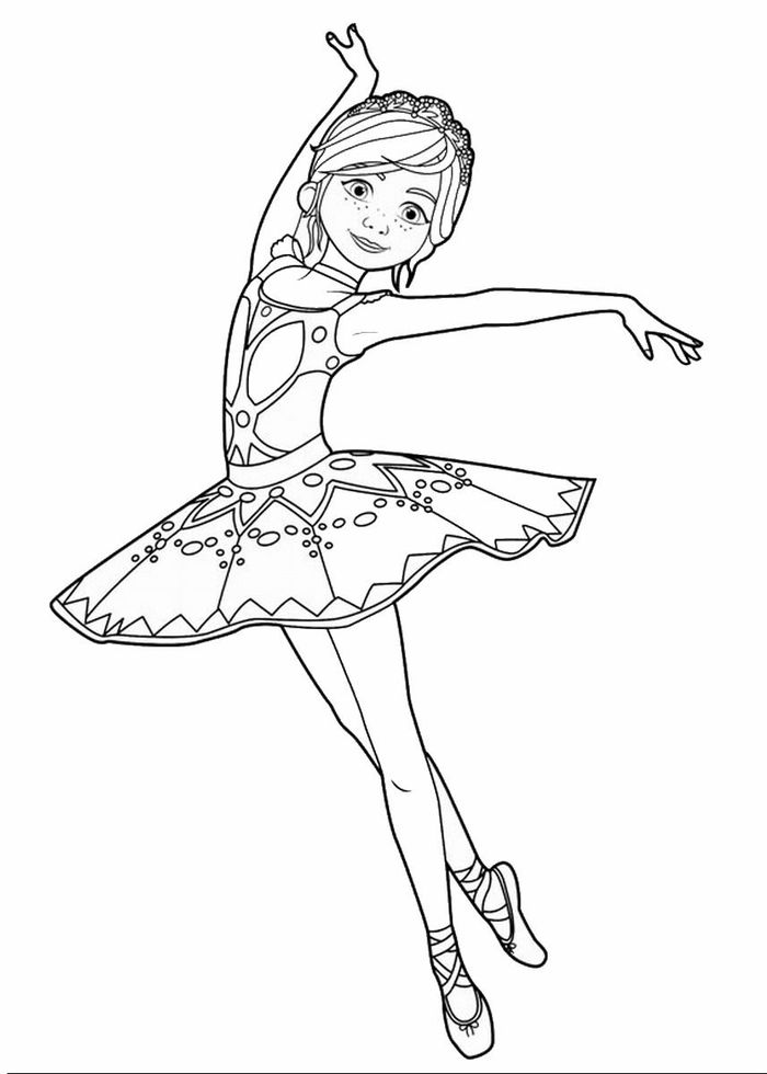 Printable Coloring Pages Ballet