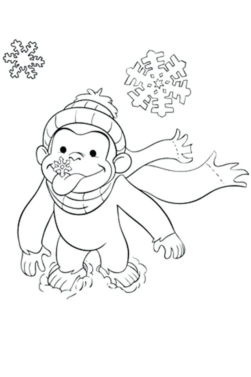 Printable Coloring Pages Curious George