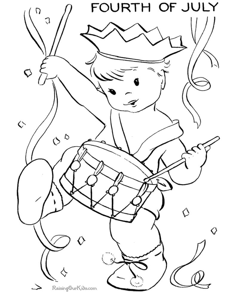 Printable Coloring Pages For The 4th Of July