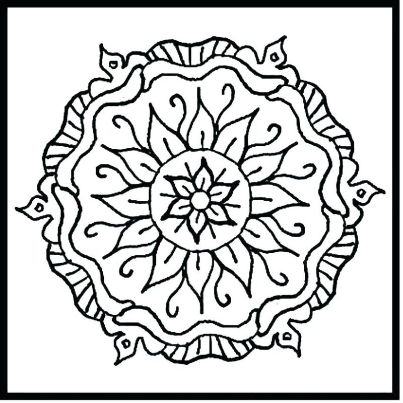Printable Coloring Pages Geometric Designs