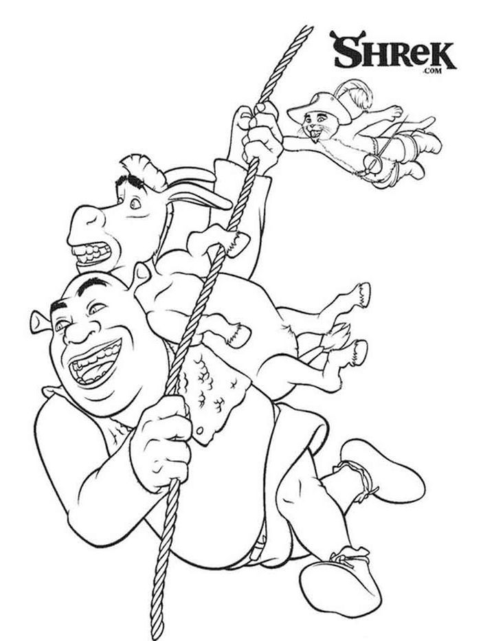 Printable Coloring Pages Of Dragon From Shrek Free