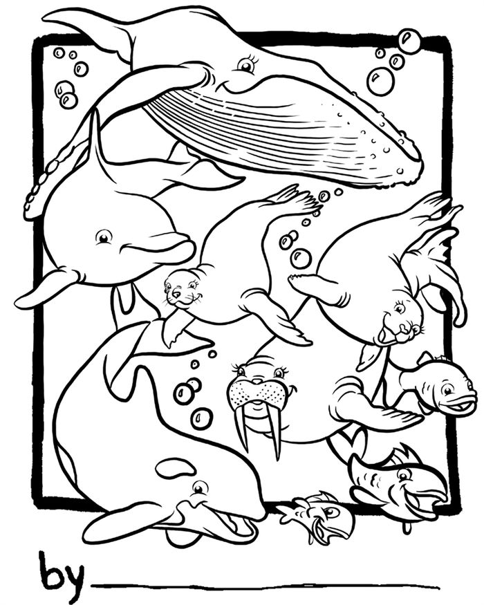 Printable Coloring Pages Sea Animals