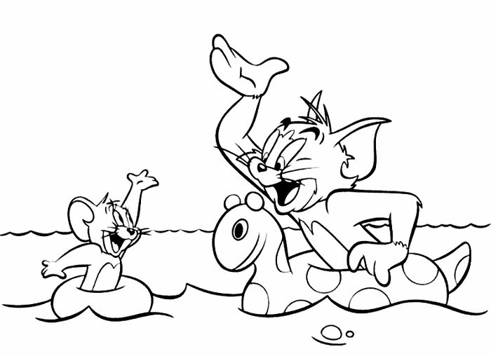 Printable Coloring Pages Tom And Jerry