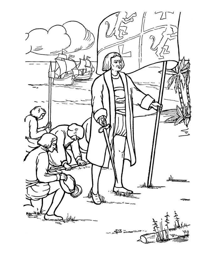 Printable Columbus Day Coloring Pages