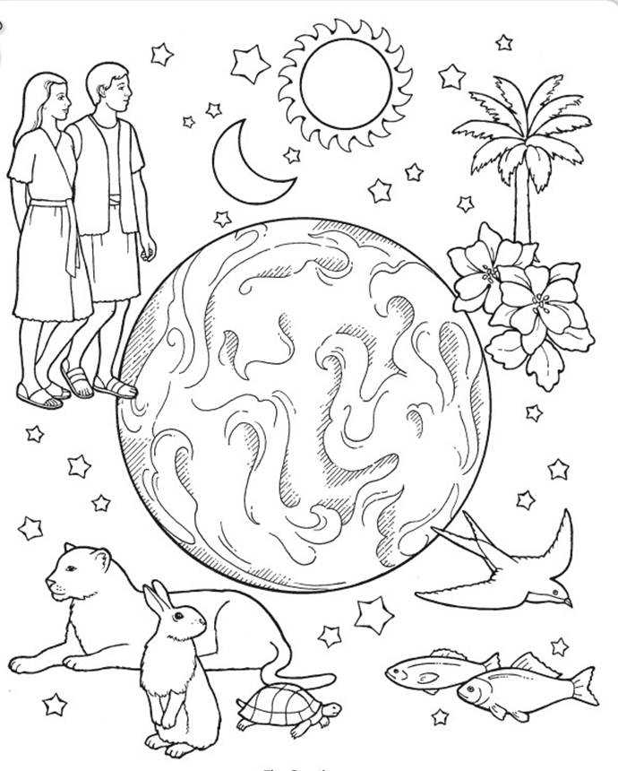 Printable Creation Coloring Pages
