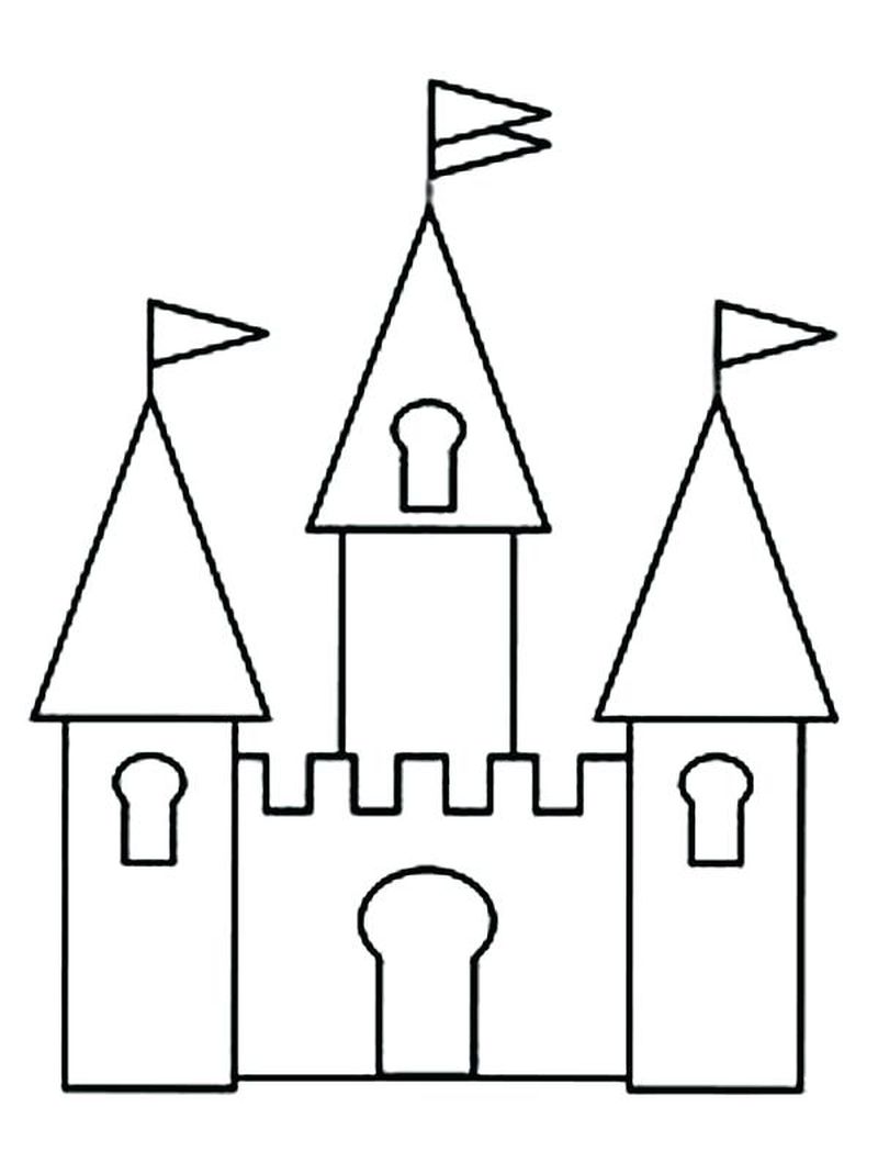 Printable Disney Castle Coloring Pages