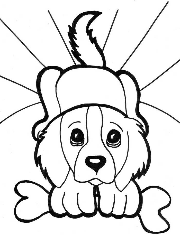 Printable Dog Coloring Pages 1
