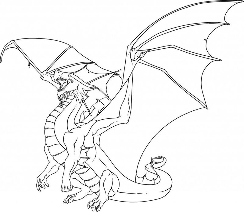 Printable Dragon Coloring Pages