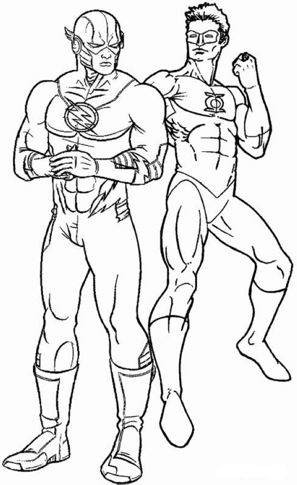 The Flash Coloring Pages PDF To Print - Coloringfolder.com