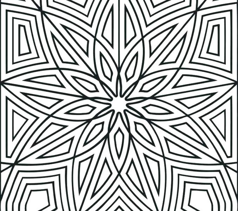 Printable Geometric Design Coloring Pages