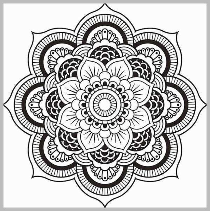 Printable Geometric Designs Coloring Pages