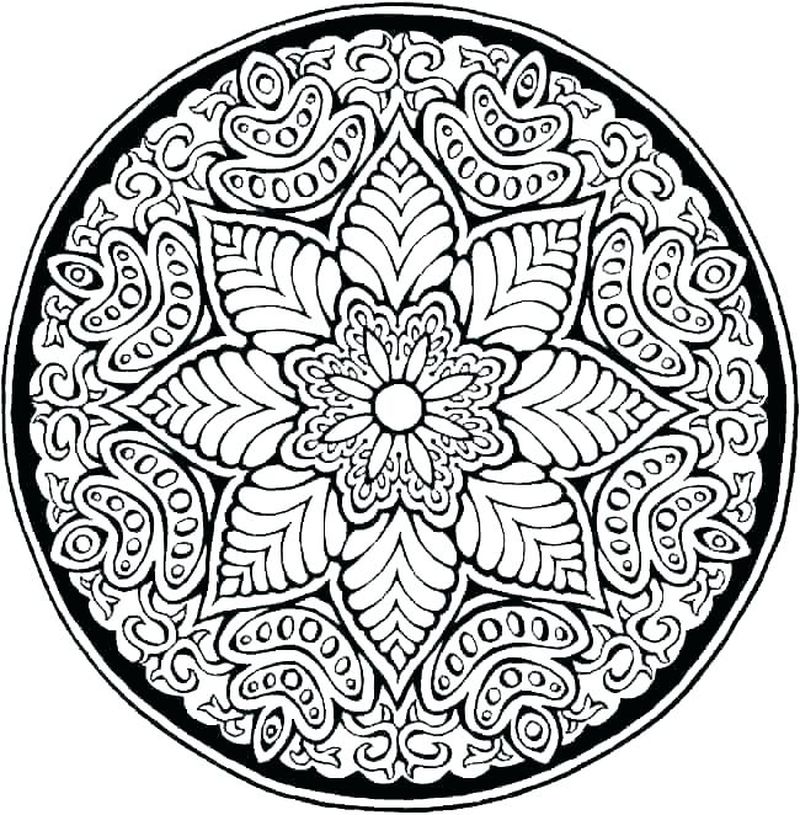 Printable Geometric Pattern Coloring Pages