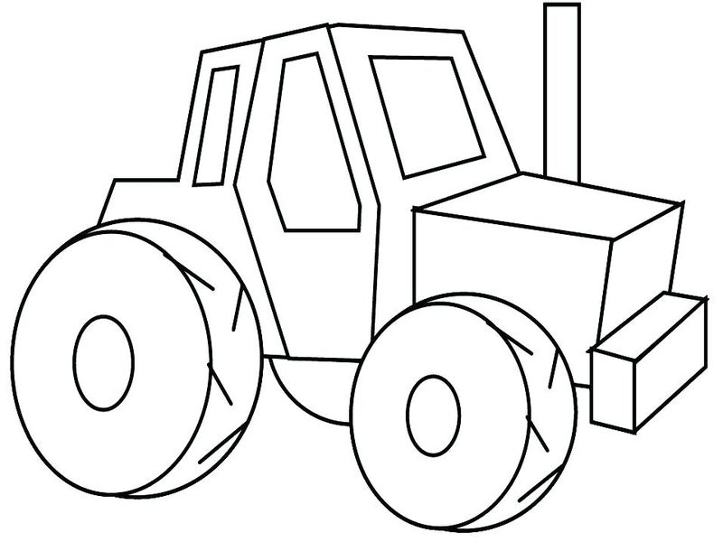 Printable John Deere Tractor Coloring Pages