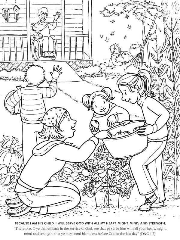 Printable Latter Day Saints Colouring Pages