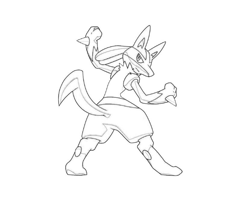 printable lucario coloring pages
