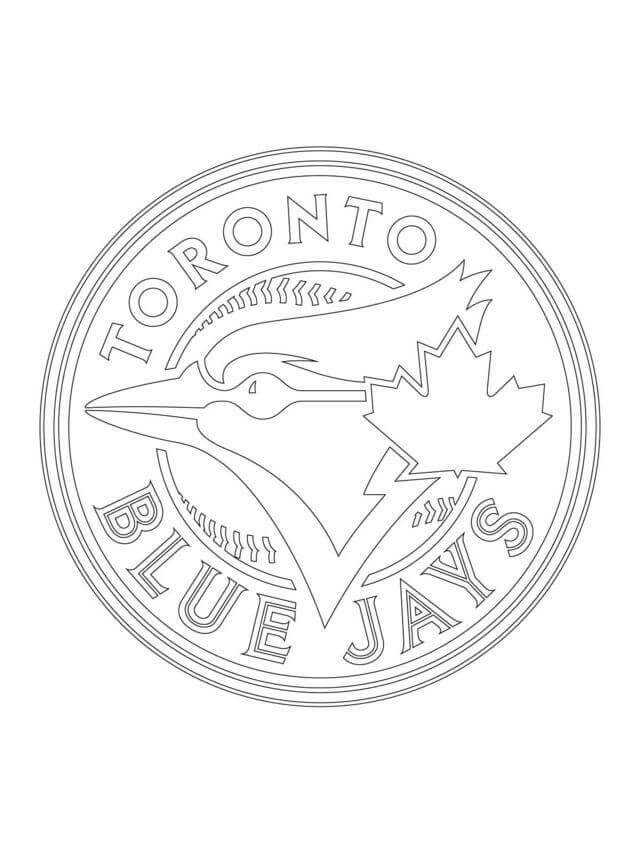 Printable Mlb Coloring Book Toronto Blue Jays