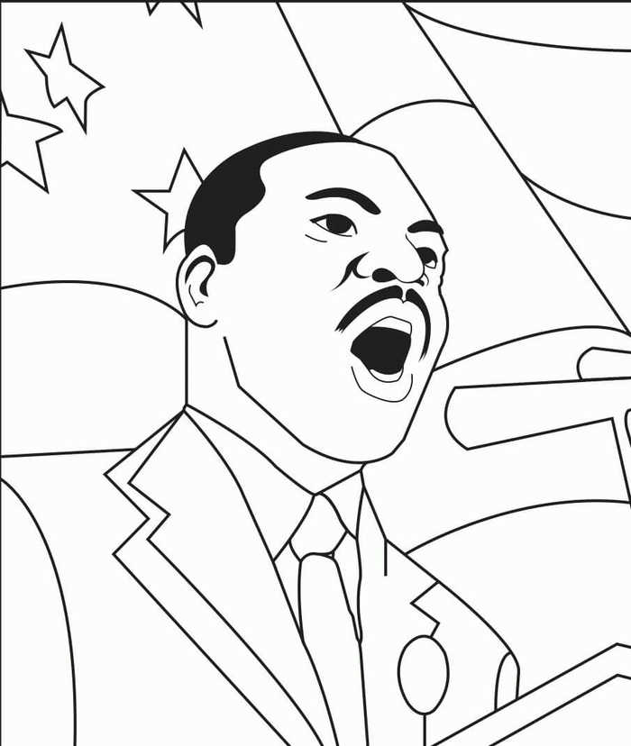 Printable Mlk Day Coloring Pages