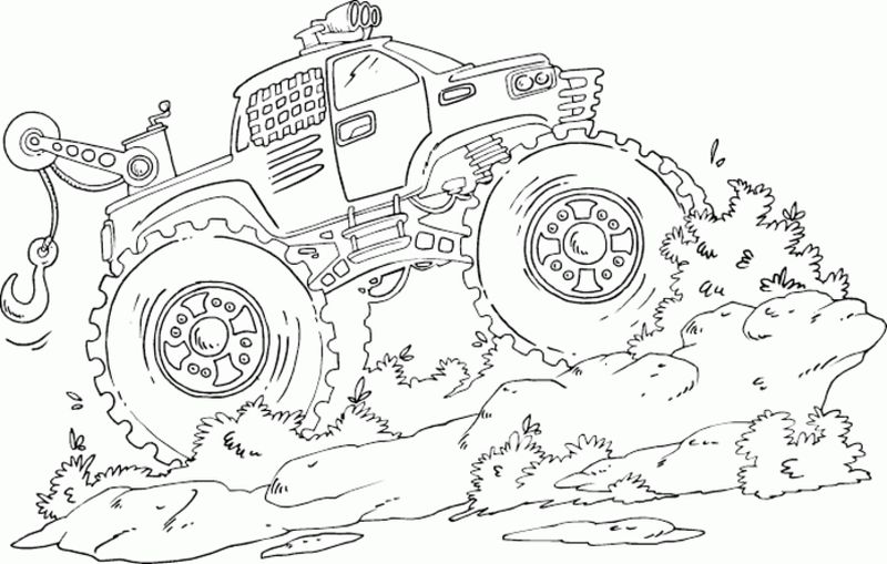 Printable Monster Truck Coloring Pages For Kids